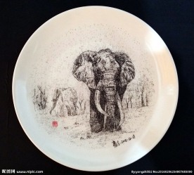刻瓷艺术  刻瓷作品