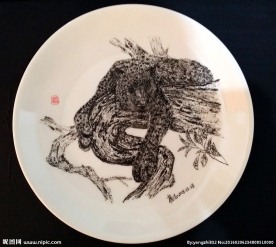 刻瓷艺术  刻瓷作品