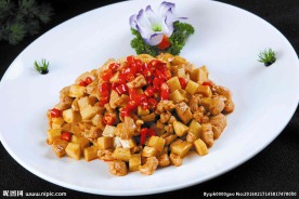 杏鲍菇炒鸭脯