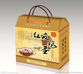鸡蛋礼品箱平面展开图