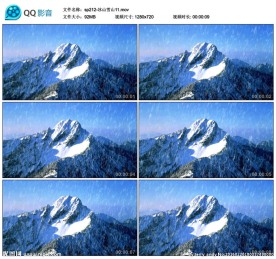 实拍冰山雪山