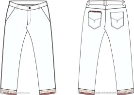裤版  九分裤