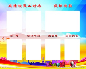 展板图板