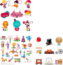 马戏团元素矢量素材
