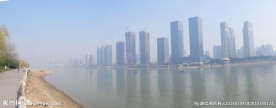 长沙湘江东岸风光
