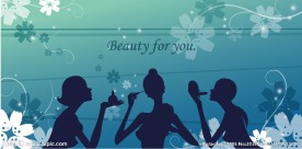 矢量唯美美女人影素材