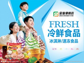 超市橱窗广告