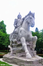 雕塑 将军骑马