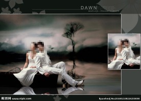 婚纱情侣相册模版