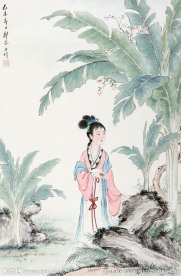 巴蕉从仕女