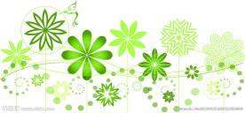 绿色花纹