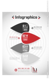 时尚PPT目录信息图表