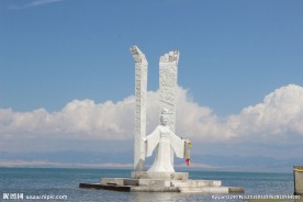 青海湖仙女雕像