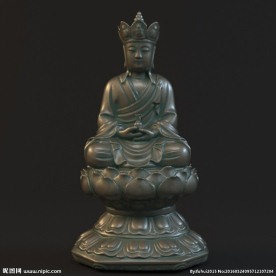 四大菩萨之地藏3D模型