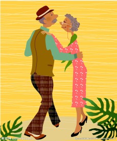 一起跳舞的爷爷奶奶