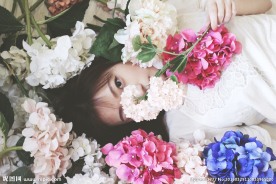 鲜花美女