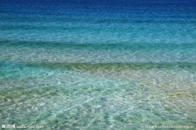 纯净透明的海水
