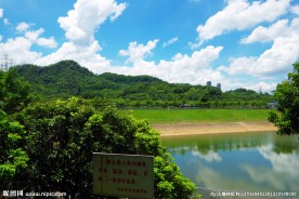 城市山水 蓝天白云