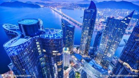 鸟瞰繁华都市