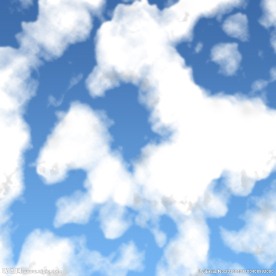 PS制作逼真的蓝天白云