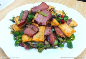 千页豆腐炒腊肉
