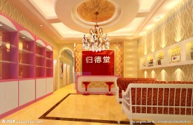 美容院大厅效果图