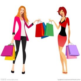 购物美女人物