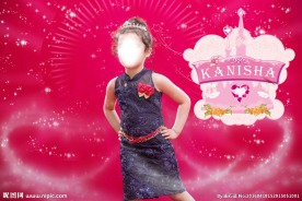 迪斯尼主题女孩生日派对海报