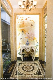 爱丽舍3D晶彩砖玄关背景墙