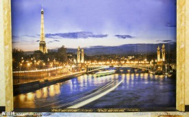 爱丽舍3D晶彩砖夜景背景墙
