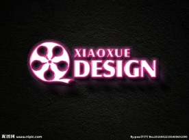 彩色发光字模板样机