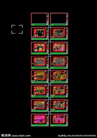 汽车配件公司办公施工图