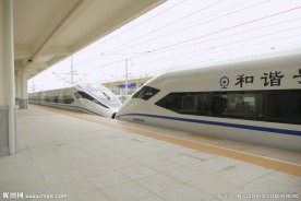 和谐号高速列车到站