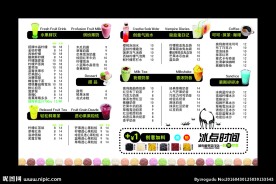 奶茶店点单 冷饮店点单