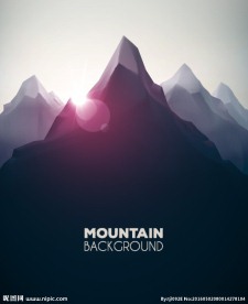 多边形 时尚山脉