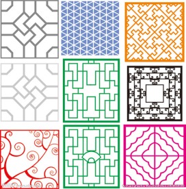 镂空雕花 移门图案