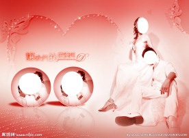 影楼唯美浪漫相片处理模板