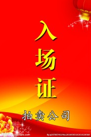 拍卖公司入场证