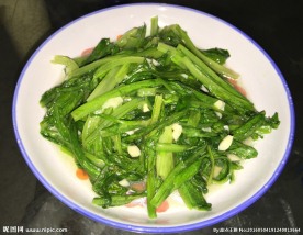 蒜蓉油麦 清炒油麦