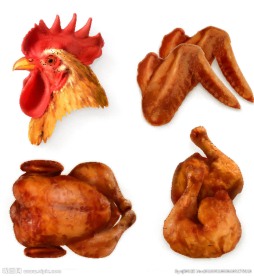 美味的 炸鸡美食