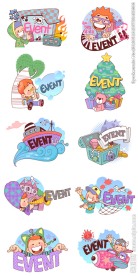 卡通人物矢量图