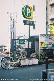 社区里的自行车