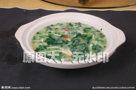 鸡丝菠菜粥