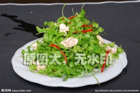 三叶香拌桃仁