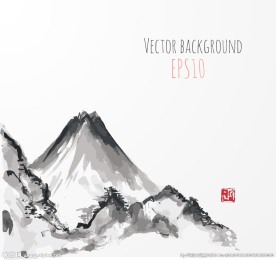 水墨山峦
