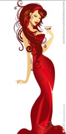 高贵场所穿礼服的性感女性