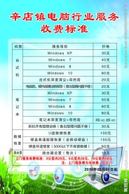 收费标准