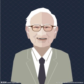 扁平漫画巴菲特