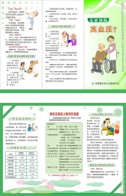 高血压三折页