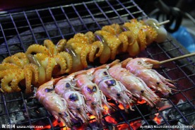 泰国美食烤海鲜